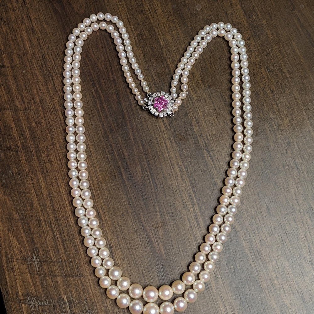 Vintage Genuine Pearl Necklace